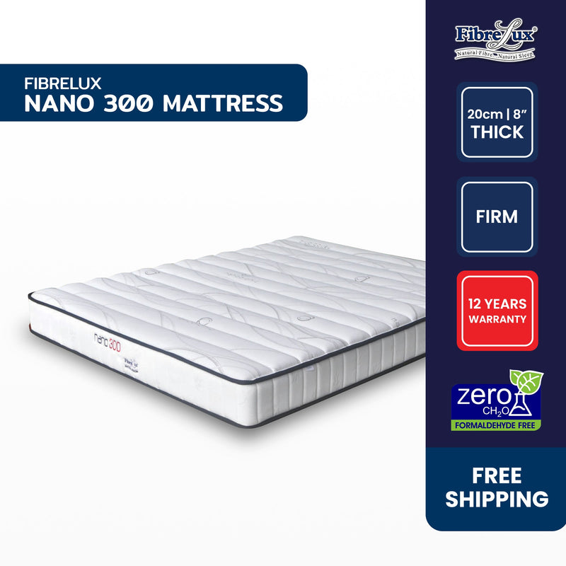 Fibrelux NANO 300 coconut fibre mattress, firmness 9 out of 10