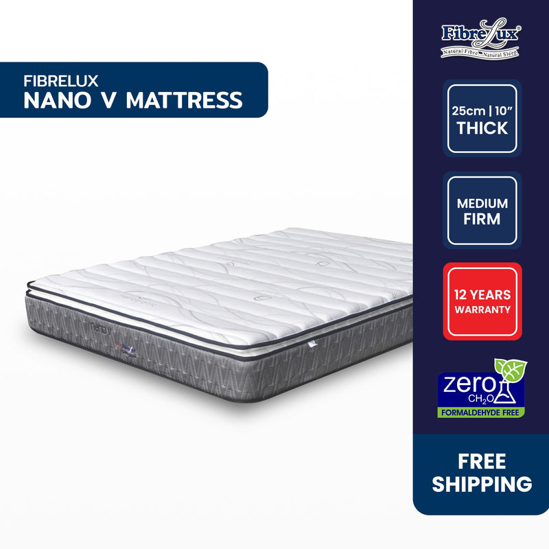 Fibrelux NANO V coconut fibre mattress, firm 8 out of 10