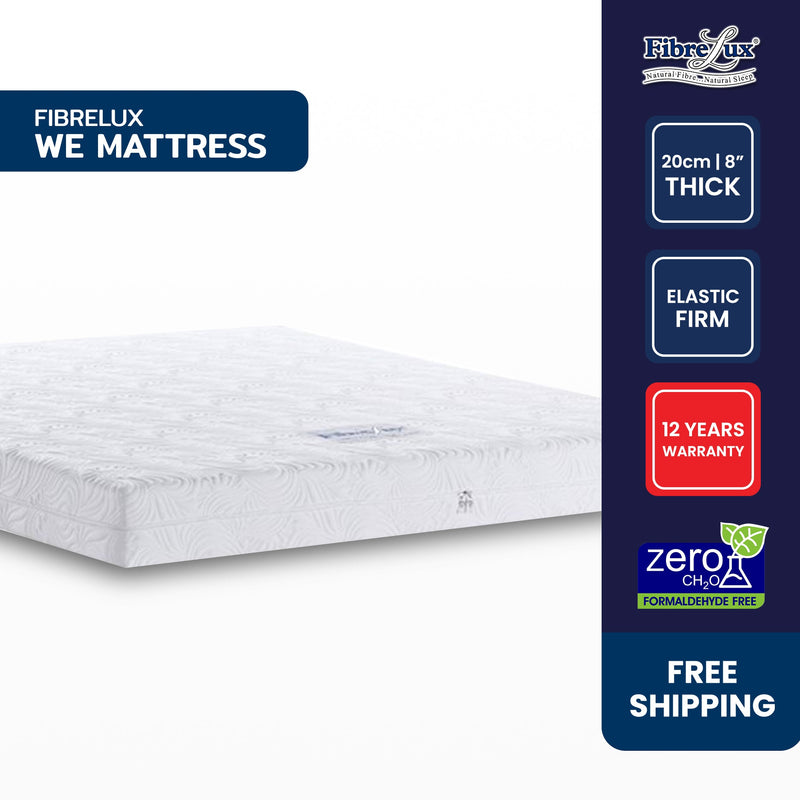 Fibrelux WE coconut fibre and natural latex mattress, medium firm 7 out of 10